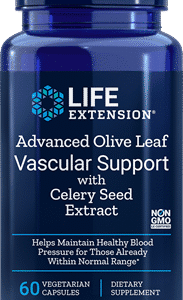 Advanced Olive Leaf Vascular Support with Celery Seed Extract - 60 Vegetarian Capsules