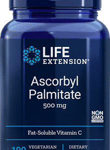 Ascorbyl Palmitate (500 mg) - 100 Vegetarian Capsules