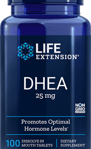 DHEA (Dehydroepiandrosterone) 25 mg - 100 Dissolvable Mouth Tablets
