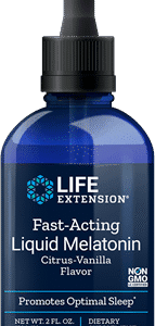 Fast-Acting Liquid Melatonin (Citrus-Vanilla Flavor) - 2 oz
