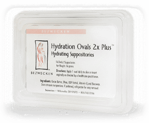 Hydration Ovals 2X Plus DHEA (16 grams) - 16 Oval Suppositories