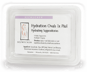 Hydration Ovals 1X Plus DHEA (16 grams) - 16 Oval Suppositories