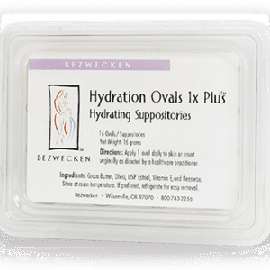 Hydration Ovals 1X Plus DHEA (16 grams) - 16 Oval Suppositories