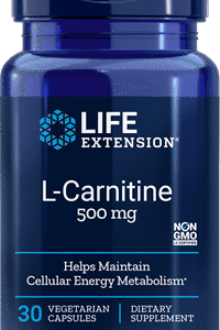 L-Carnitine (500 mg) - 30 Vegetarian Capsules