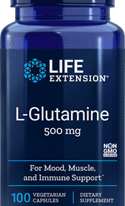 L-Glutamine (500 mg) - 100 Vegetarian Capsules