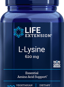 L-Lysine (620 mg) - 100 Vegetarian Capsules
