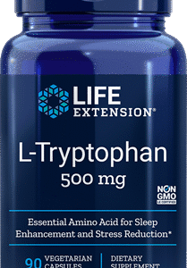L-Tryptophan (500 mg) - 90 Vegetarian Capsules