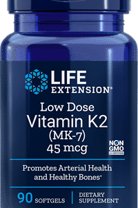 Low-Dose Vitamin K2 (MK-7) 45 mcg - 90 Softgels