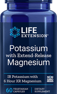 Potassium with Extended-Release Magnesium - 60 Vegetarian Capsules
