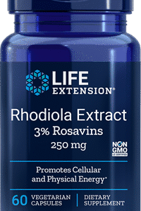 Rhodiola Extract (3% Rosavins) 250 mg - 60 Vegetarian Capsules