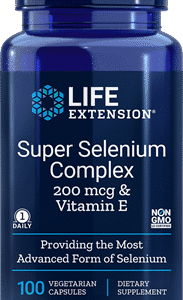 Super Selenium Complex (200 mcg & Vitamin E) - 100 Vegetarian Capsules