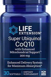 Super Ubiquinol CoQ10 with Enhanced Mitochondrial Support (200 mg) - 30 Softgels