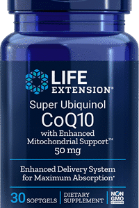 Super Ubiquinol CoQ10 with Enhanced Mitochondrial Support (50 mg) - 30 Softgels