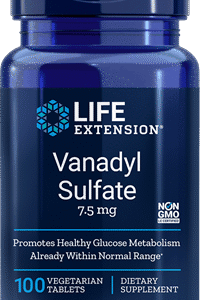 Vanadyl Sulfate (7.5 mg) - 100 Vegetarian Tablets