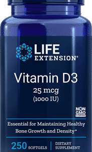 Vitamin D3 (25 mcg / 1,000 IU) - 250 Softgels