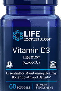 Vitamin D3 (125 mcg / 5,000 IU) - 60 Softgels