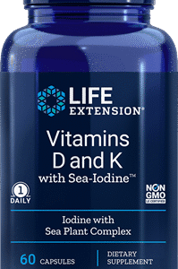 Vitamins D and K with Sea-Iodine - 60 Capsules