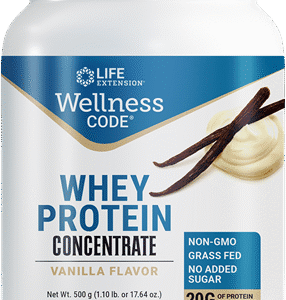Wellness Code Whey Protein Concentrate (Vanilla Flavor) - 17.64 oz