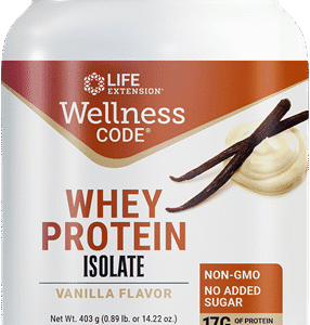 Wellness Code Whey Protein Isolate (Vanilla Flavor) - 14.22 oz