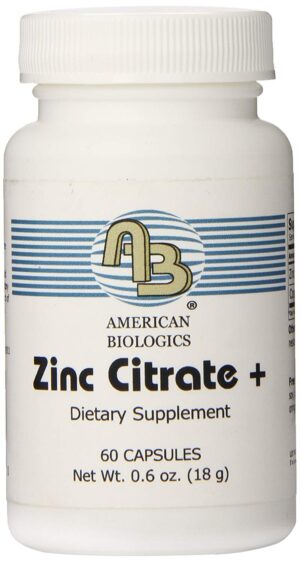 Zinc Citrate 25 mg - 60 VegCaps