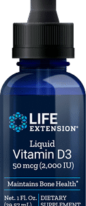 Liquid Vitamin D3 - 50 mcg (2,000 IU) - 1 oz