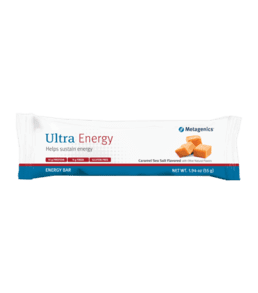 Ultra Energy Bar - 12 Bars per Container - Caramel Sea Salt Flavor with Other Natural Flavors