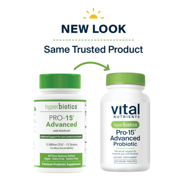 Hyperbiotics Pro-15® Advanced Probiotic (60 Tablets)