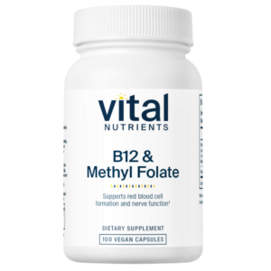 B-12/Methyl Folate 1000mcg/800mcg (100 Capsules)