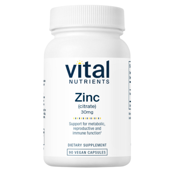 Zinc (Citrate) 30mg 90c (90 Capsules)