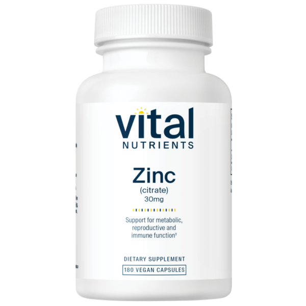Zinc (Citrate) 30mg 90c (180 Capsules)