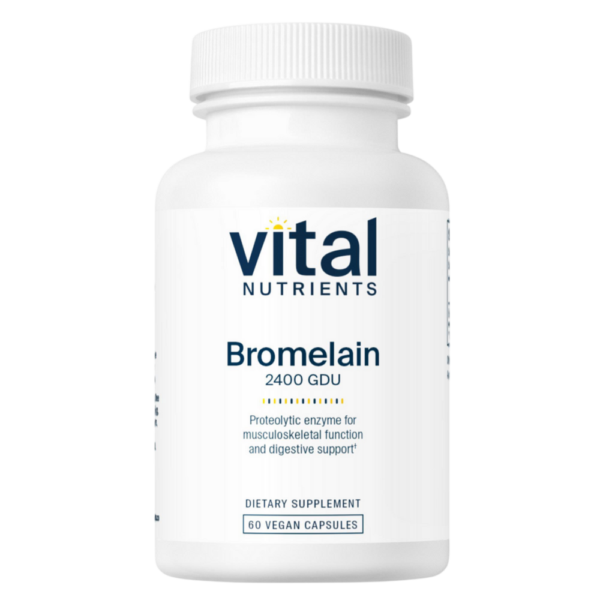 Bromelain High Potency 2400GDU 375mg (60 Capsules)