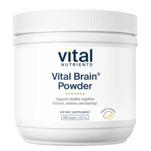 Vital Brain® Powder with GPC, ALC, and PS, Lemon Flavor (180 Grams)