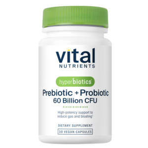 Hyperbiotics Prebiotic + Probiotic 60 Billion CFU (30 Capsules)