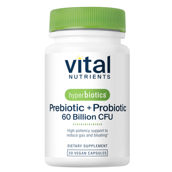 Hyperbiotics Prebiotic + Probiotic 60 Billion CFU (30 Capsules)