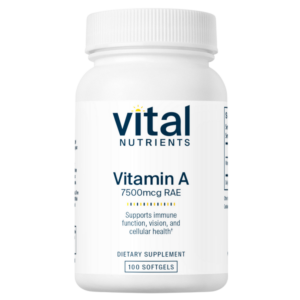 Vitamin A 7500mcg RAE (100 Softgels)