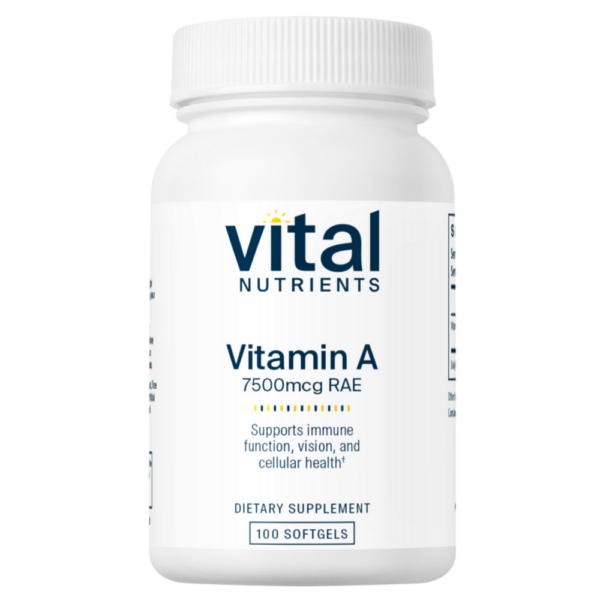 Vitamin A 7500mcg RAE (100 Softgels)