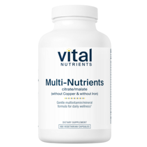 Multi-Nutrients 3 Citrate/Malate (without Copper & without Iron) - (180 Capsules)