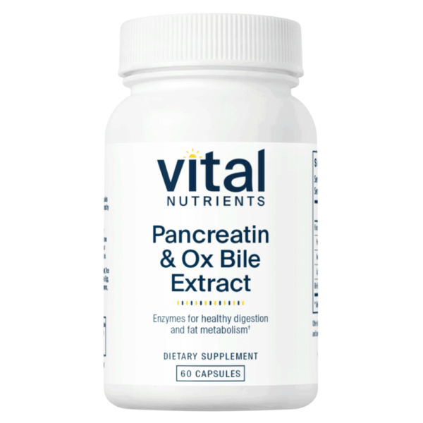 Pancreatin and Ox Bile (60 Capsules)
