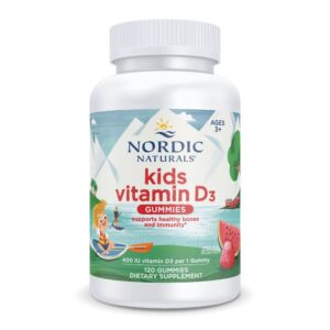 Kids Vitamin D3 Gummies - Wild Watermelon Splash (120 Count)