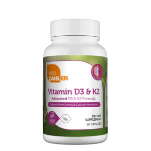 Vitamin D3 & K2 Capsules by Zahler's