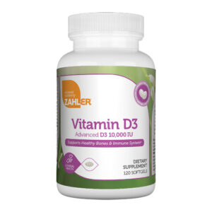 Vitamin D3 Softgels 10,000 IU by Zahler's