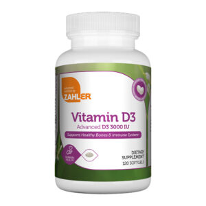 Vitamin D3 Softgels 3000 IU by Zahler's