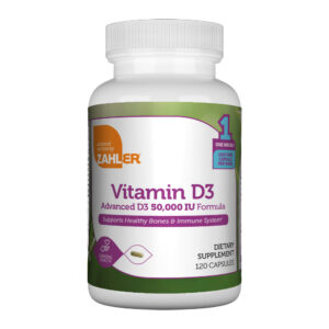 Vitamin D3 Capsules 50,000 IU by Zahler's