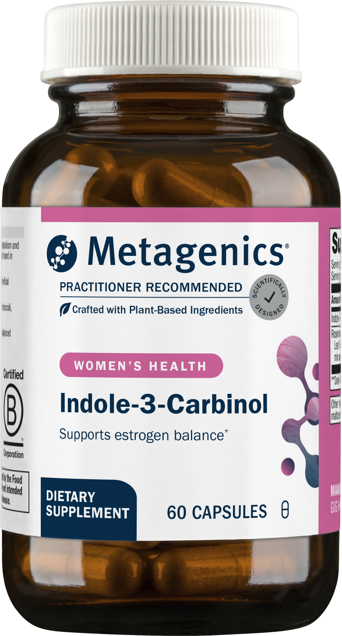 Indole 3 Carbinol LME033S 60C 120cc I3CCAP.png