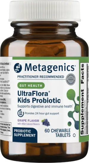 UltraFlora Meta Kids Probiotic 60T LME300D1 100cc UFCHEWKID.png