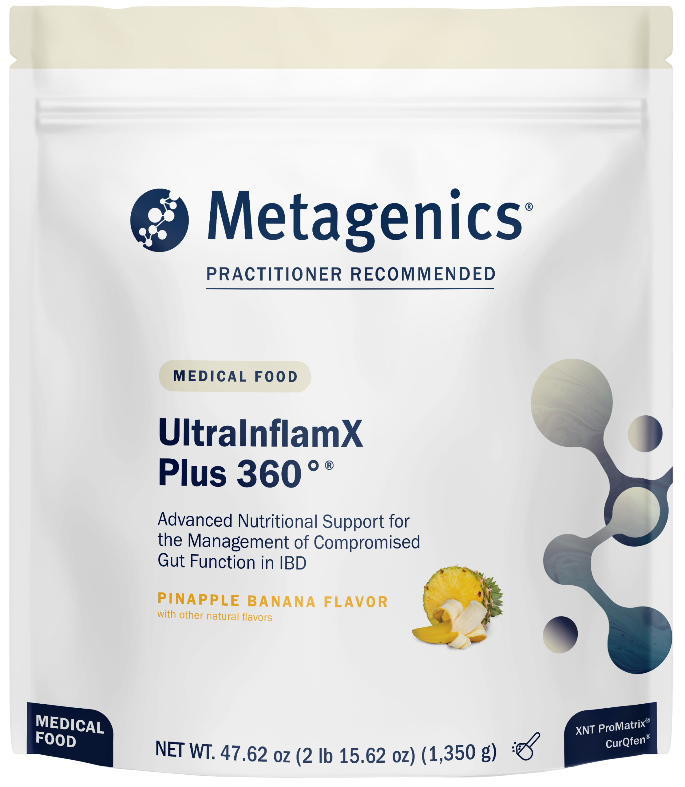 UltraInflamX Plus 360 Pineapple Banana 1558225I4 30svg Pouch UX2360PB30.png