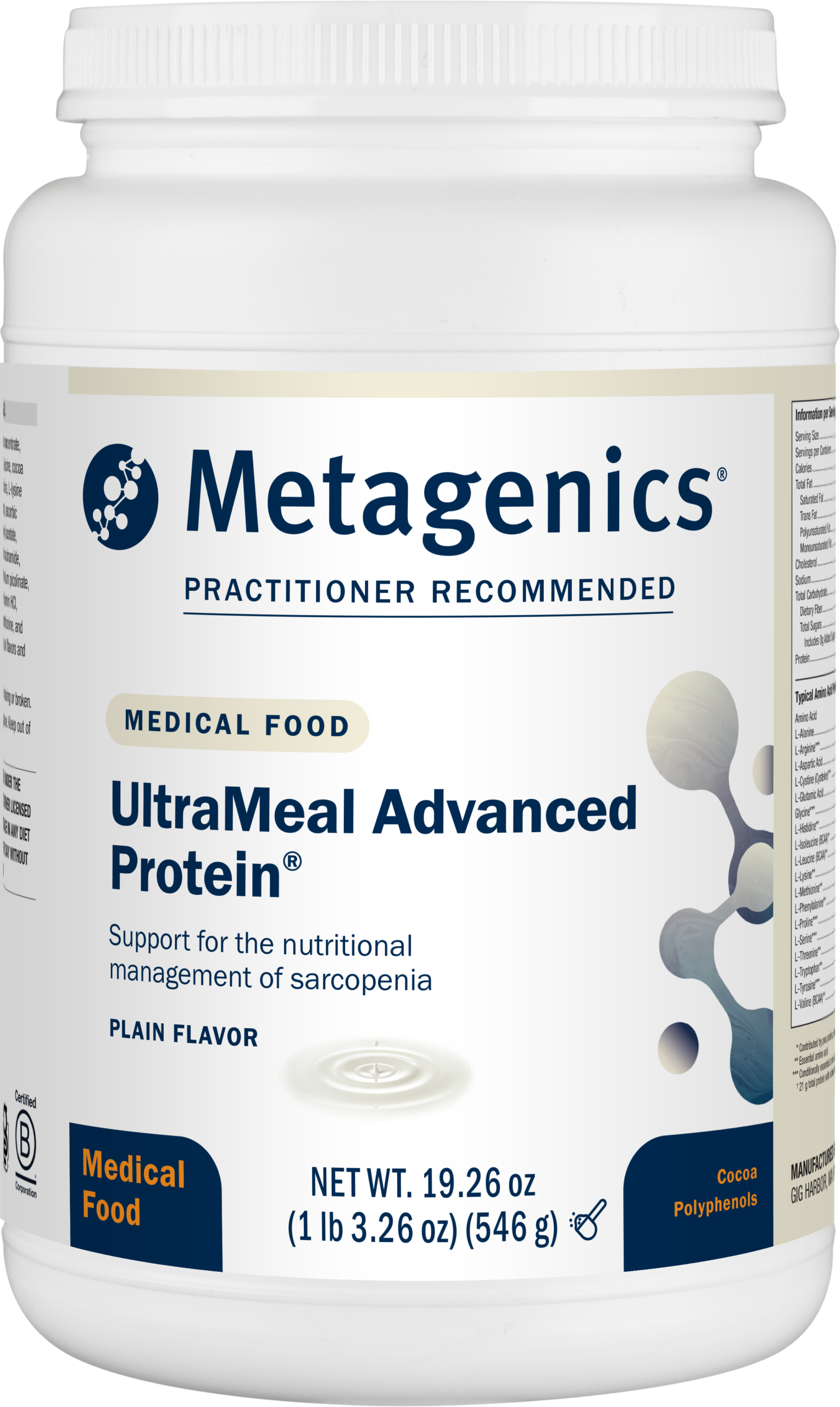 UltraMeal Advanced Protein Plain 1539350K5 64oz UMAPP.png