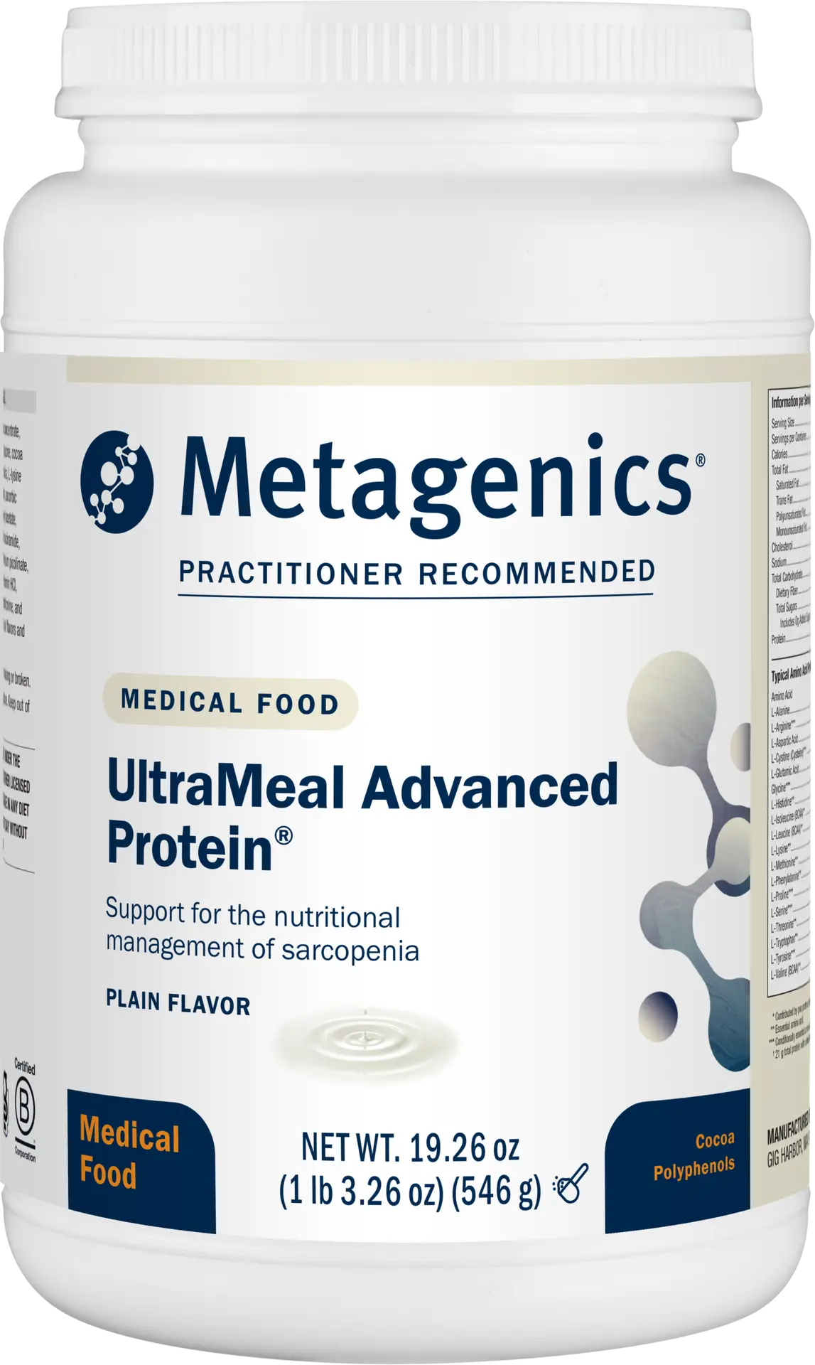 UltraMeal Advanced Protein Plain 1539350K5 64oz UMAPP.png